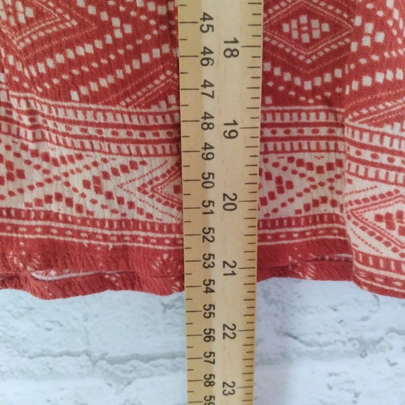 Forever 21 Top Womens Medium Short Sleeve Crochet Boho Cold Shoulder - Picture 4 of 7